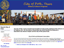 Tablet Screenshot of cityofpoth.org